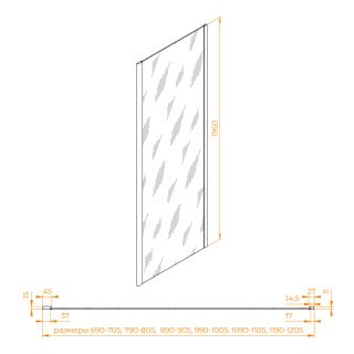 Боковая панель RGW Z-050-2B 352205208-24 80см чёрный